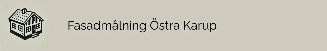 Fasadmålning Östra Karup